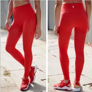 Free People Self Hem Ecology Legging Cardinal Red